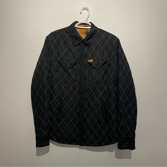 Reversible Workwear Orange Plaid Jacket - Picture 14 of 14